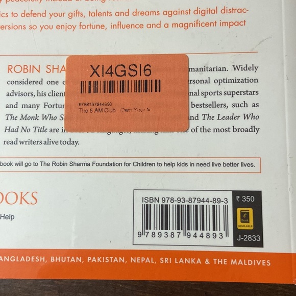 The 5 AM Club book by Robin Sharma - Picture 3 of 5